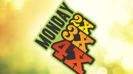Monday 2X 3X 4X logo Monday 2X 3X 4X logo