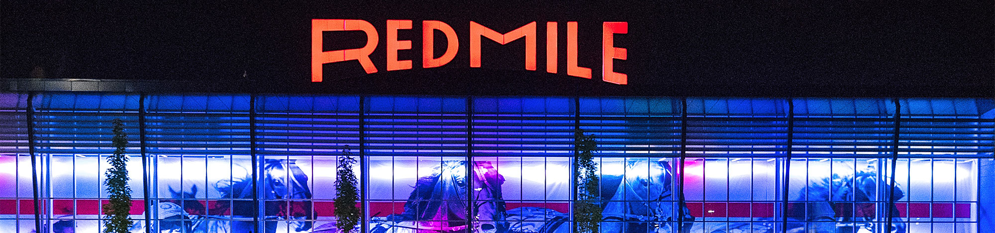 Photo of the Red Mile property at night